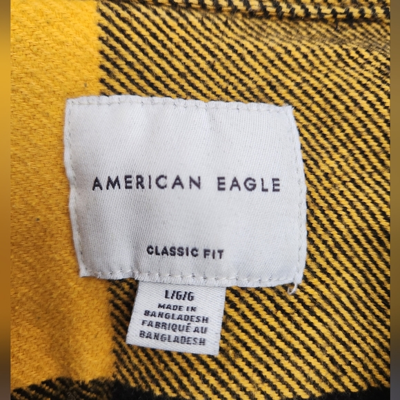 American Eagle Plaid Flannel Shirt - Picture 5 of 6